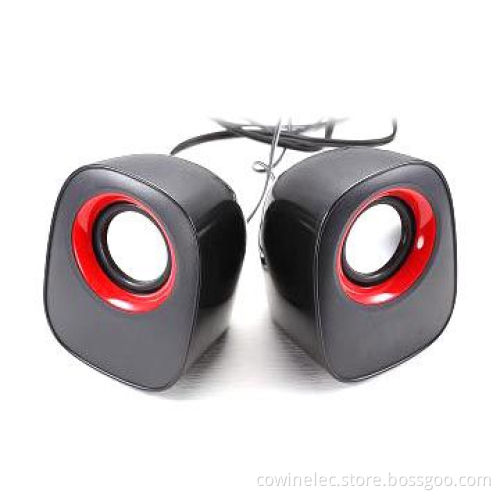 2.0-channel Computer Stereo Mini Speakers, 4W Output Power, MP3, MP4 Players